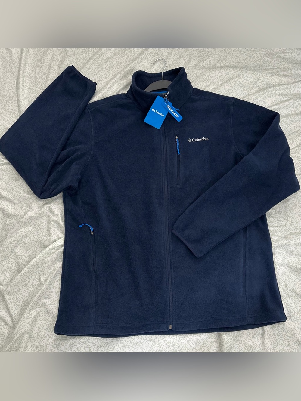 Columbia Men’s Dark Navy Full-Zip Fleece Jacket